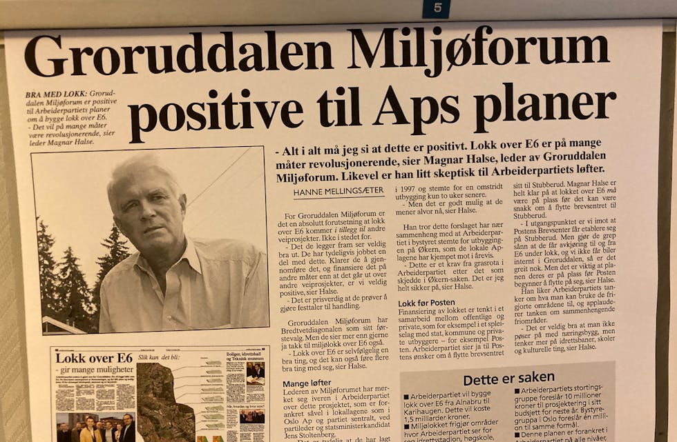 Magnar Halse i Groruddalen Miljøforum støttet Arbeiderpartiets planer.