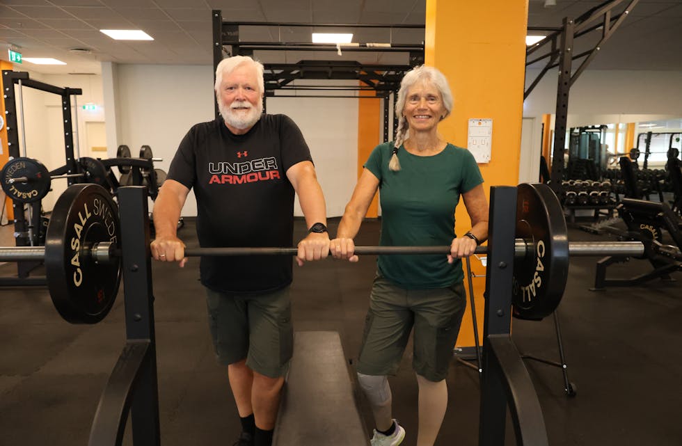 SPREKT PAR: Erik Bekeng og Ellinor Bekeng ser fram til flere økter på den enorme gymmen på Idrettens hus Nordbyen.