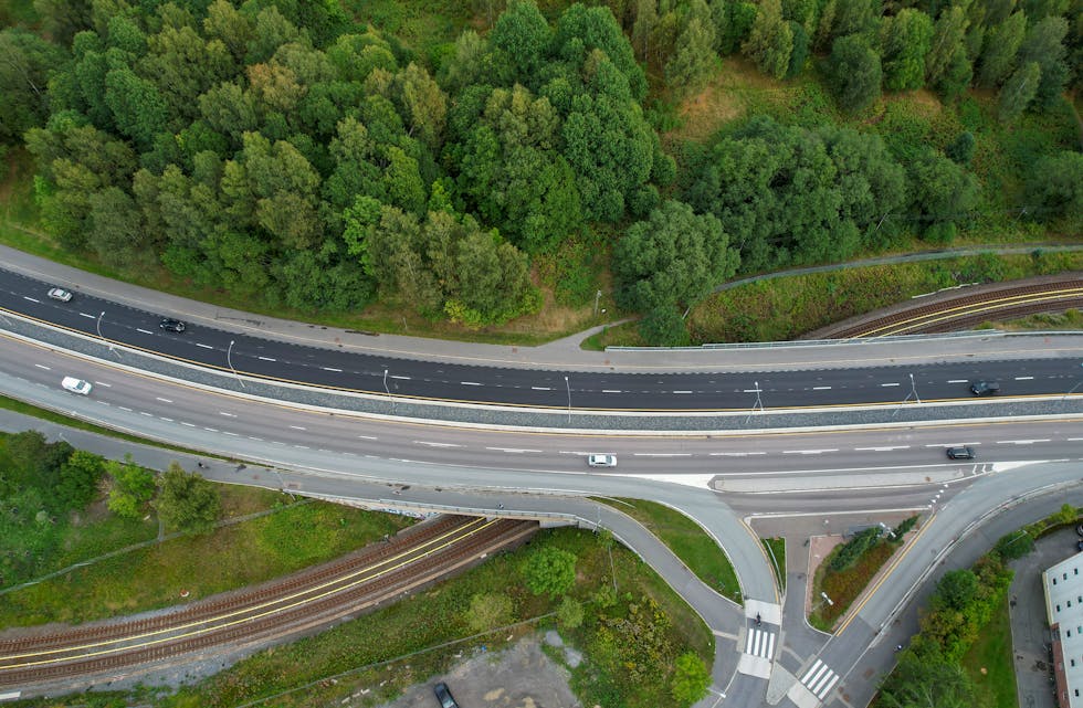 Trondheimsveien ved Rødtvet.