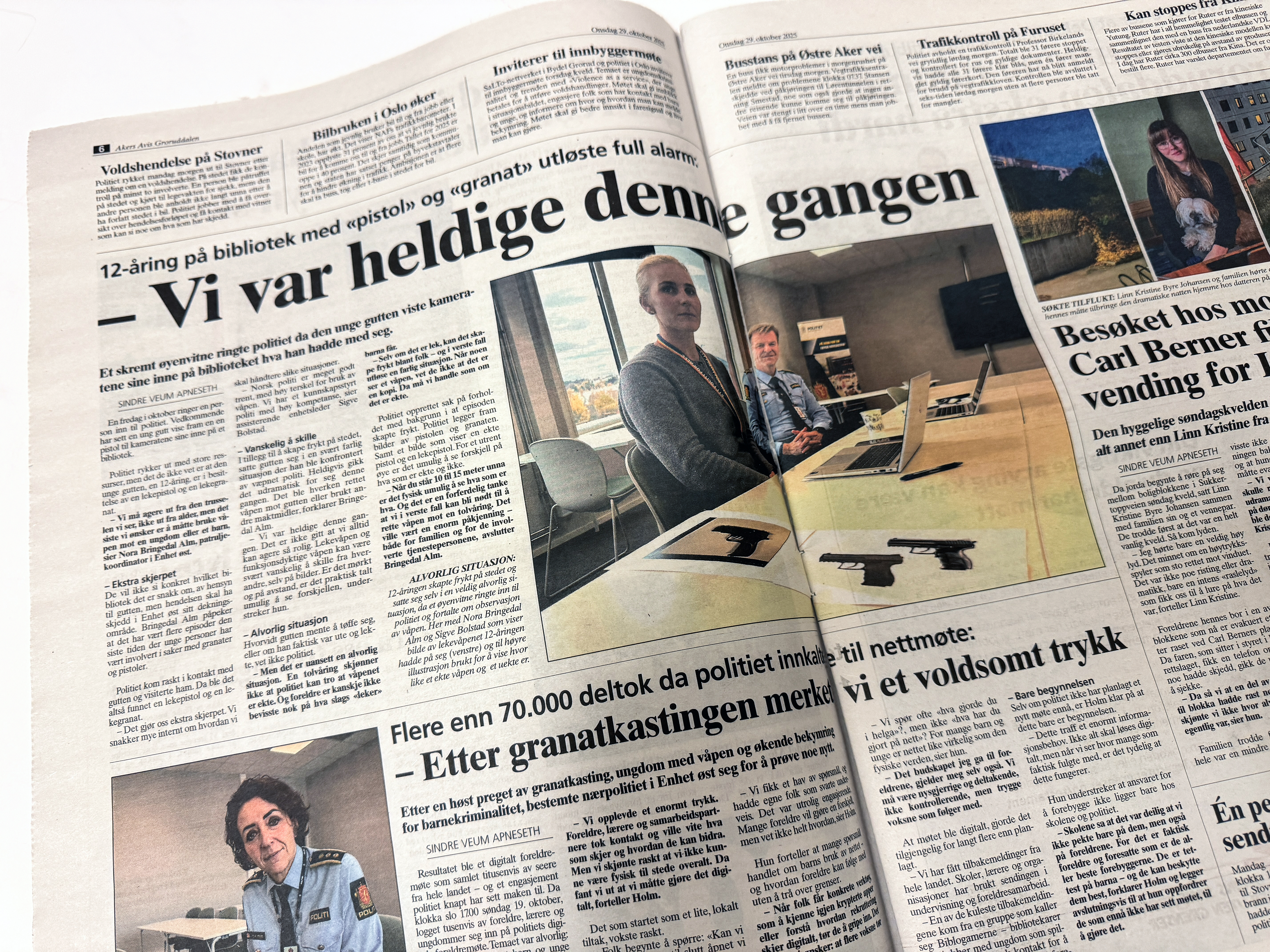 Akers Avis Groruddalen har ved flere anledninger skrevet om kriminelle hendelser som involverer barn og ungdom. Onsdag 29. oktober var alderen på gjerningspersonen 12 år.