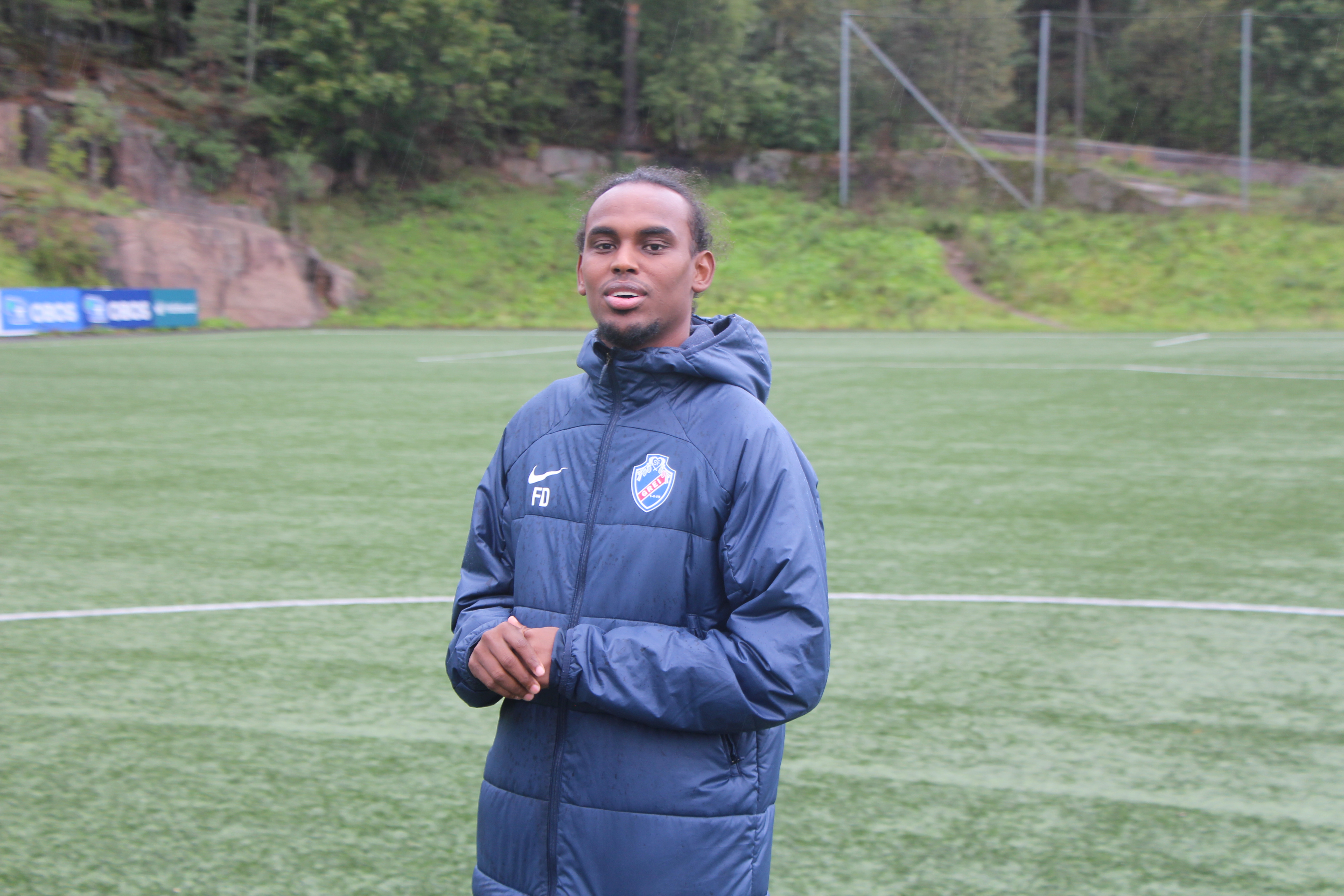 ET SMIL – OG ET FARVEL (FOR NÅ): Grei-trener Faisal Dahir tar med seg både stolthet og erfaring videre til Fram Larvik. Med et lite lurt smil sier han at dette ikke er et endelig punktum i steinbruddet.