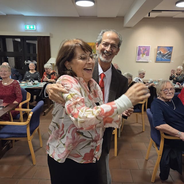 Helem Mellado og Luis Sanchez, to glade deltakere.