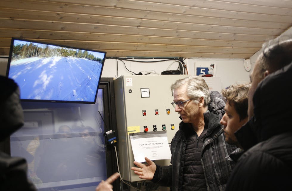 GOD KONTROLL: I heisrommet har HSIL kameraovervåkning av hele heistrekket og bakken. Det var her de så uhellet som kunne ha endt katastrofalt i helgen.