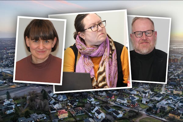 KRITISK VENSTRESIDE: Oda Sjøvoll, Tina Espejord og Jon Sandven mener bydelsreformen bærer preg av hastverksarbeid og -prosess, og er spesielt bekymra for konsekvensene for lokaldemokratiet.