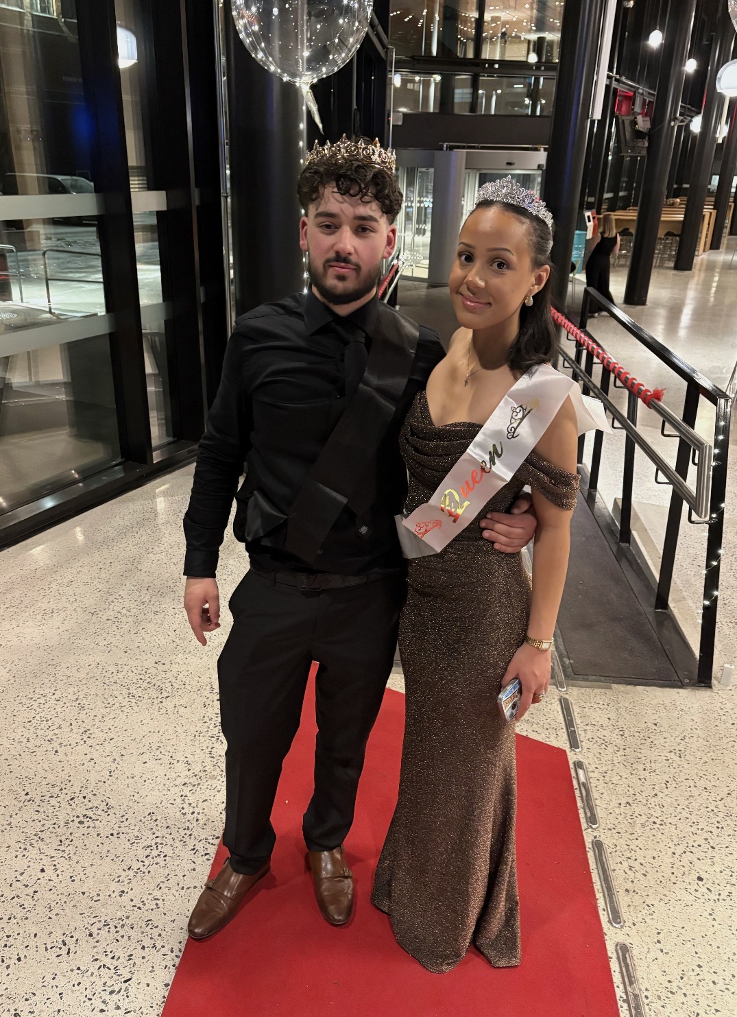 KING AND QUEEN: Ballets konge og dronning, Abdel (3STB) og Ida (3STF).