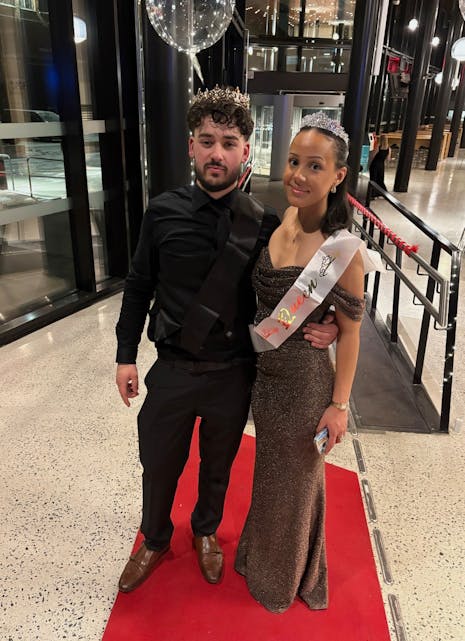 KING AND QUEEN: Ballets konge og dronning, Abdel (3STB) og Ida (3STF).