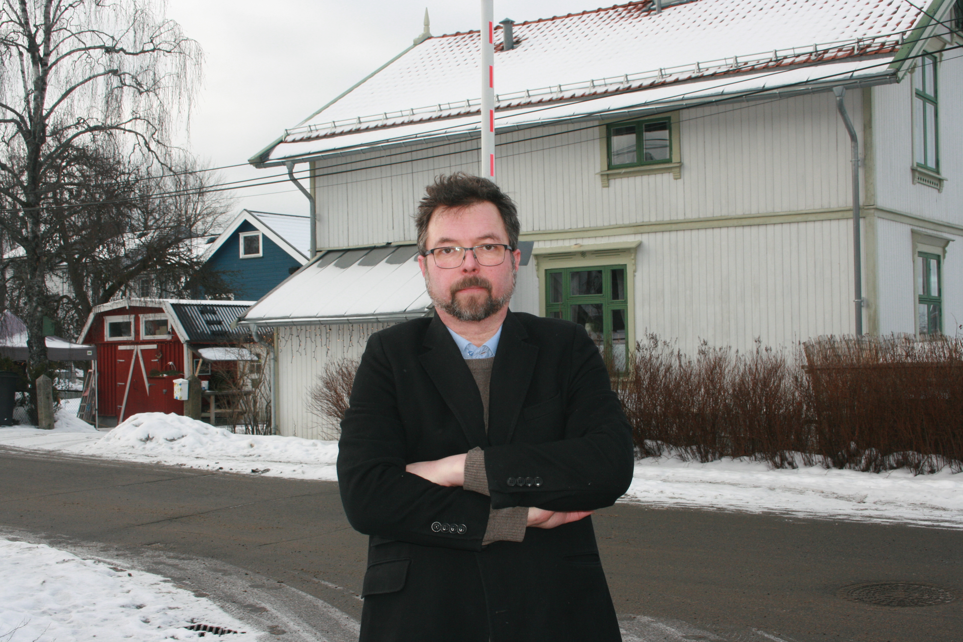 UPOPULÆR BOM: Christian Herzog er en av flere beboere som blir negativt påvirket av bussbommen når den settes i gang.