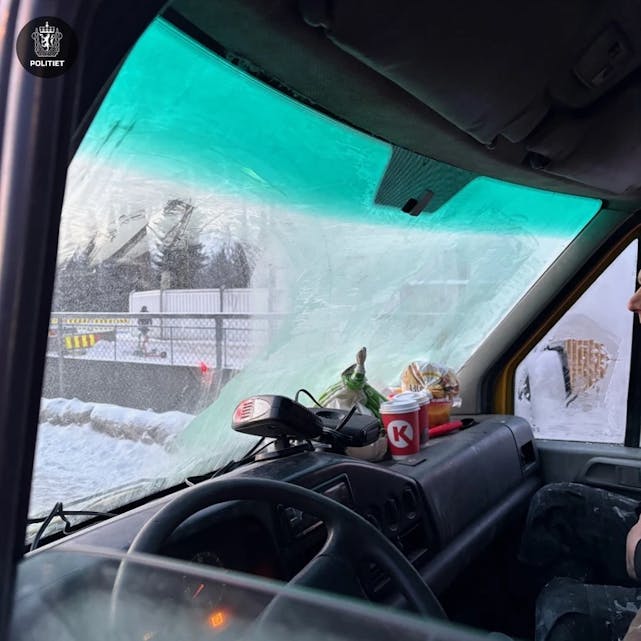 IKKE GODT NOK: Kun deler av vinduet hadde tilstrekkelig med sikt (Foto: Oslo PD).