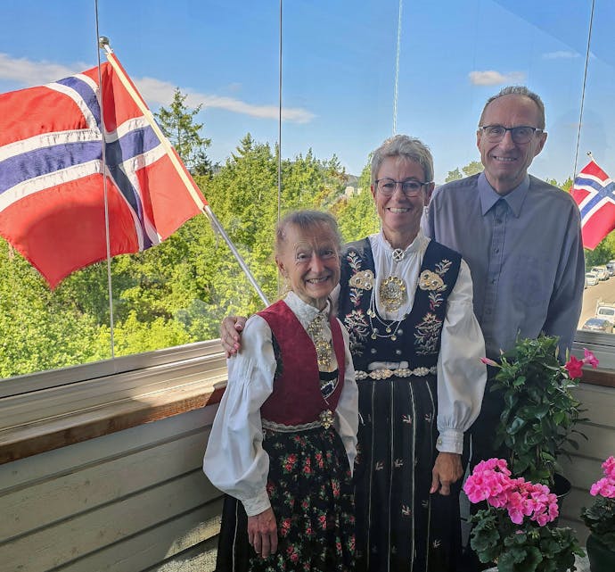 TETT BÅND: Reidun hadde et nært forhold til sine eldre søsken Bjørg og Terje.