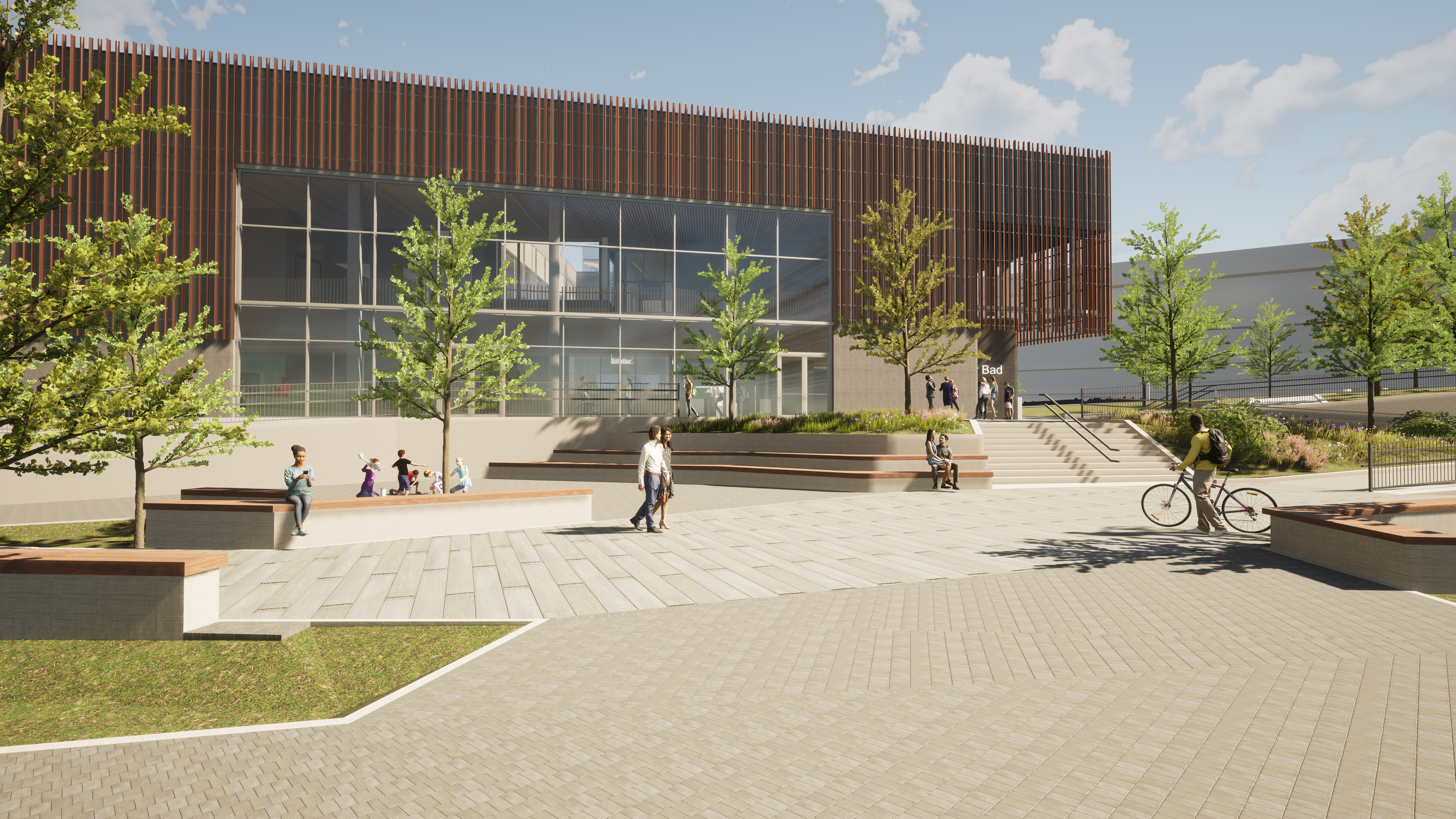 FORSLAG?: Plassen foran det nye Stovner bad trenger et navn. Hva synes du den bør hete?