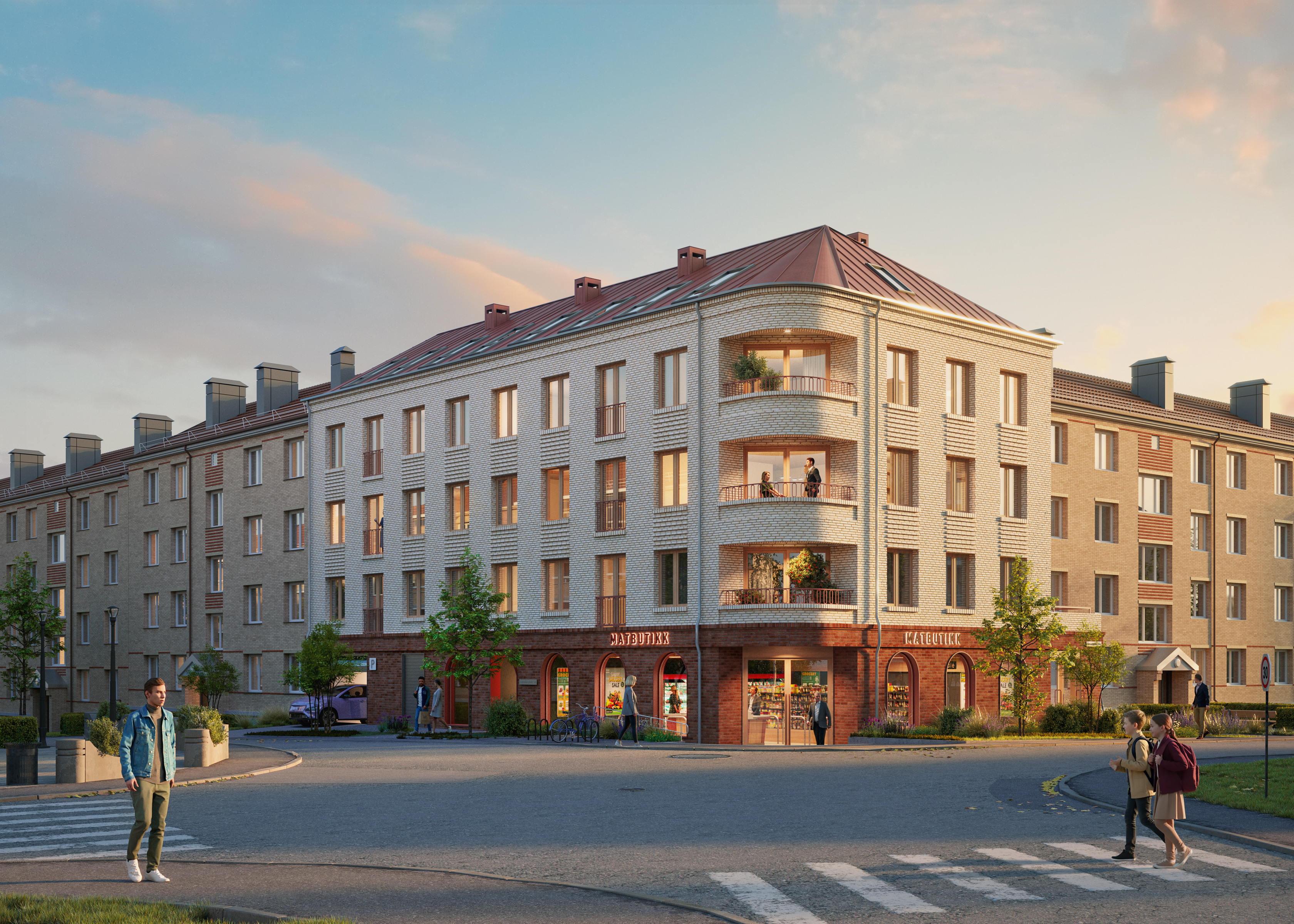 HVA SYNS DU? Sånn kan bli seende ut på Kalbakken ved juletider neste år. Arkitekturen blir varmt mottatt. Hva tenker du? Fotos: Predio