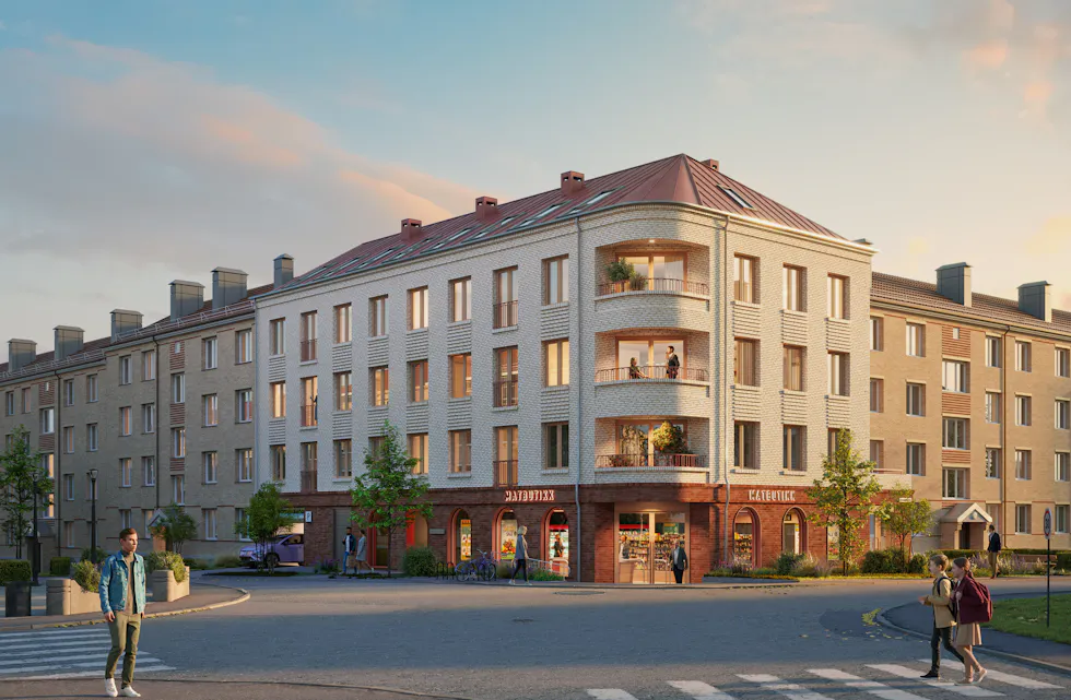 HVA SYNS DU? Sånn kan bli seende ut på Kalbakken ved juletider neste år. Arkitekturen blir varmt mottatt. Hva tenker du? Fotos: Predio
