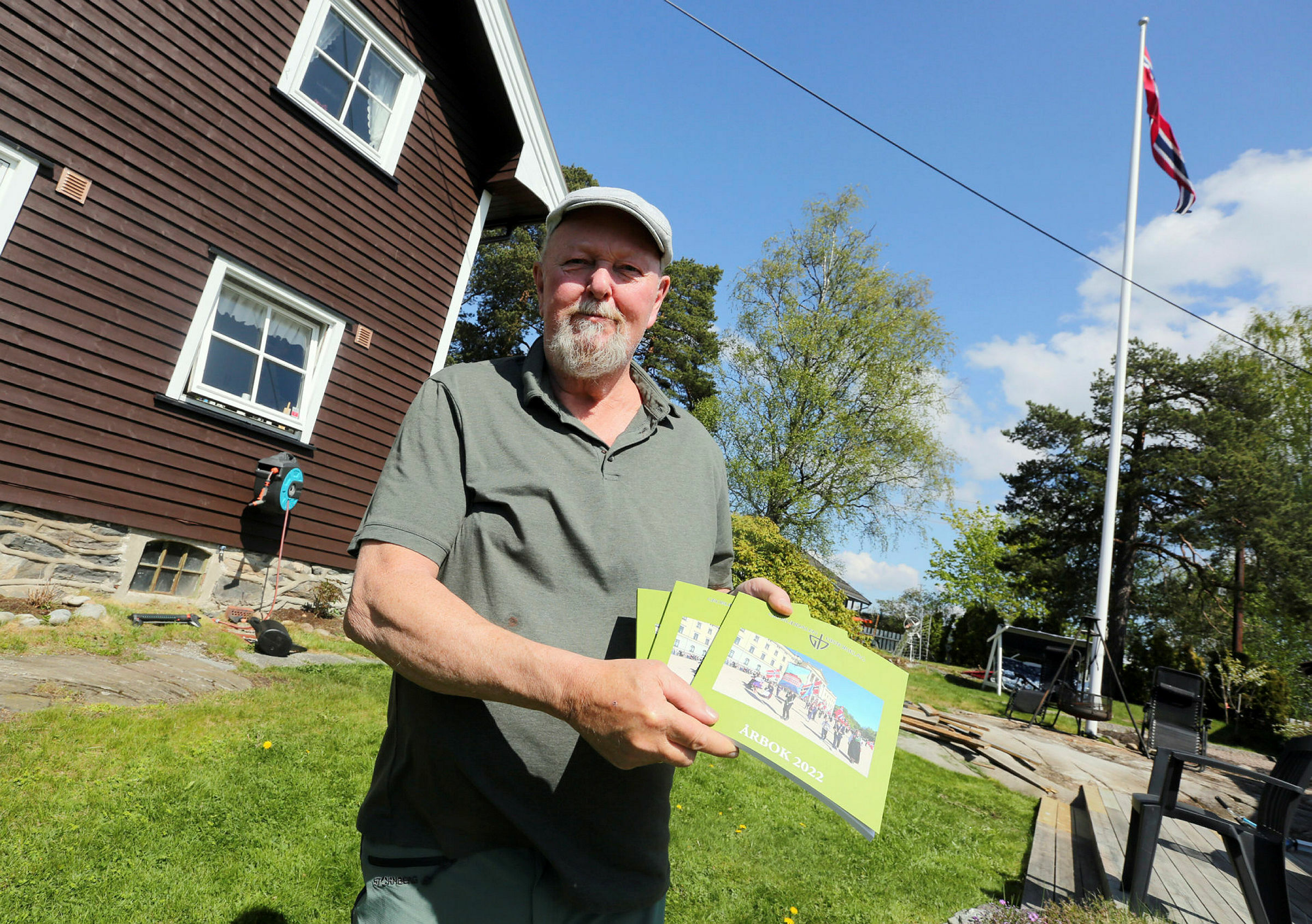 LOKALHISTORISK GRUNN: Mens Dan Brovold ledet Groruddalen Historielag, bodde han selv på historisk Høybråtengrunn - eiendommen Fjeldheim fra 1912 var hans hjem gjennom hele livet - og her ble mang en utgave av historielagets årbok planlagt.