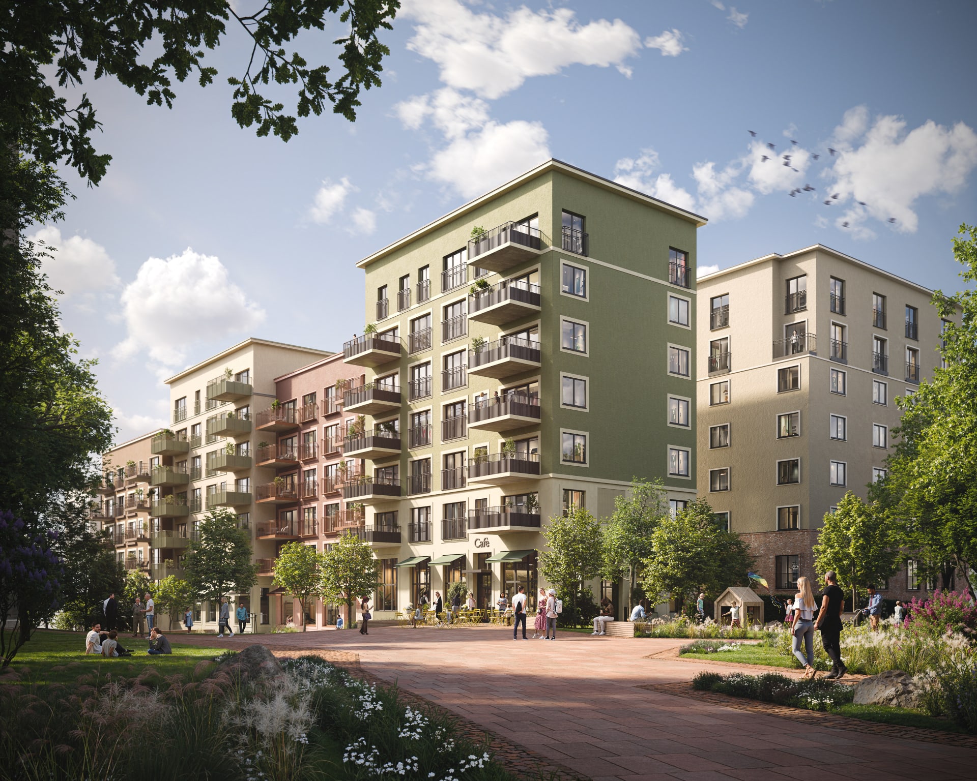 VEKKER INTERESSE: Men Oslobolig har ikke solgt noen av sine boliger på Stovner Torg ennå. Håpet er at det endrer seg etter hvert som byggingen kommer i gang. 