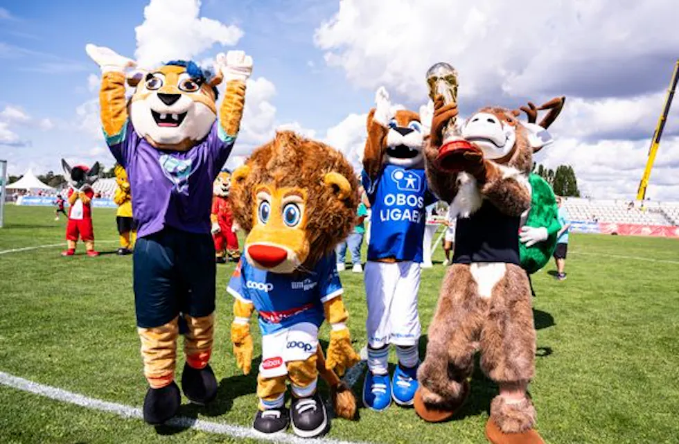Også maskottene skal i ilden under Norway Cup. De spiller på mandag. (Foto: Norway Cup)