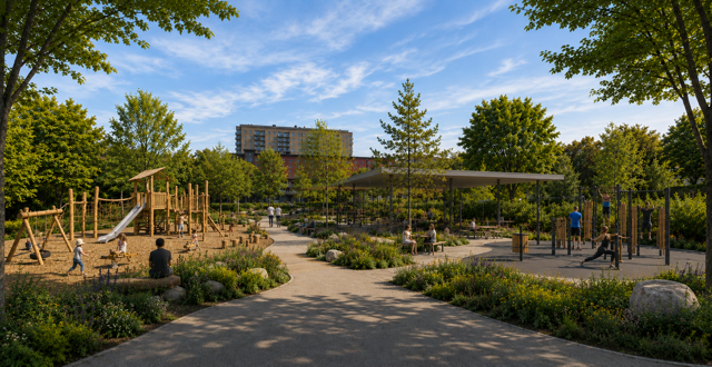 Bypark midt på Grorud: Se hvor flott det kan bli!
