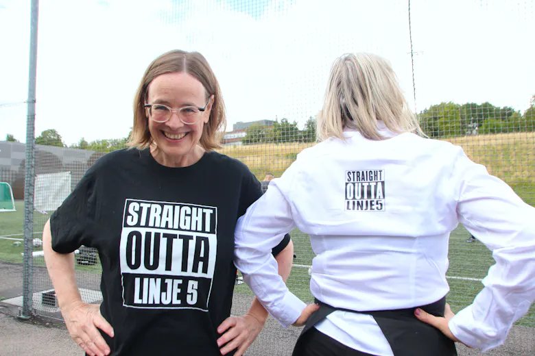 SUPPORTERNE: Mamma-ultraene i Linje 5 gjemmer seg ikke akkurat bort på tribunen.