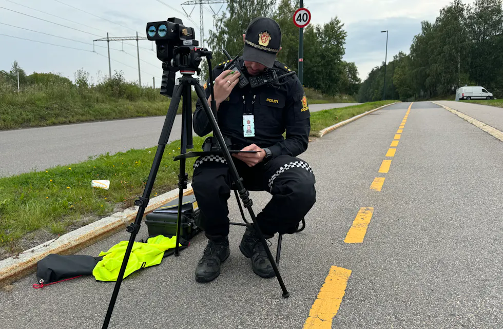 SKOLEVEI: Politiet gjennomførte ti trafikkontroller i Enhet øst den første skoleuka og ga 113 reaksjoner for fart.