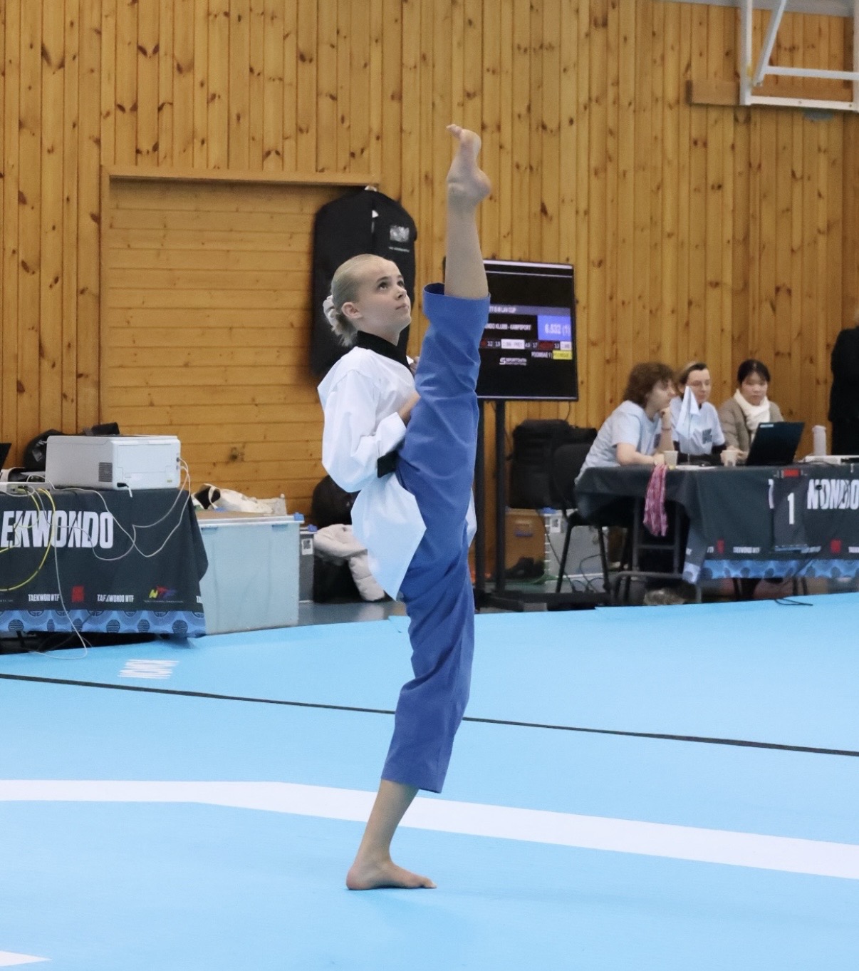 ELLEVE MEDALJER: Oslo Nord Taekwondoklubb stilte med 13 utøvere på Bygdøy og kom hjem med fem gull, ett sølv og fem bronse. I en av juniorklassene tok klubben hele pallen.